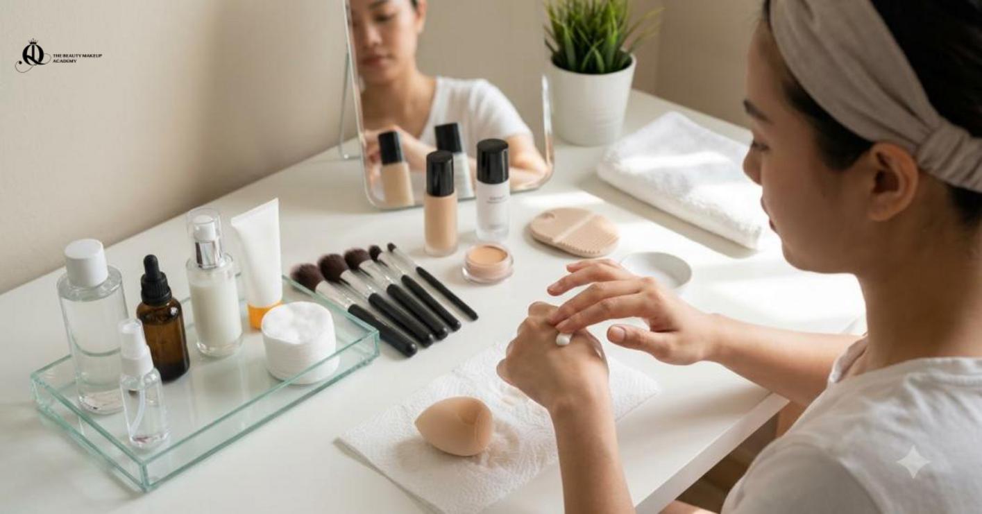 Nền makeup đẹp cần chuẩn bị da kỹ, vệ sinh dụng cụ và thao tác đúng quy trình để hạn chế lỗi và giúp lớp trang điểm lâu trôi. Nền makeup đẹp cần chuẩn bị da kỹ, vệ sinh dụng cụ và thao tác đúng quy trình để hạn chế lỗi và giúp lớp trang điểm lâu trôi.