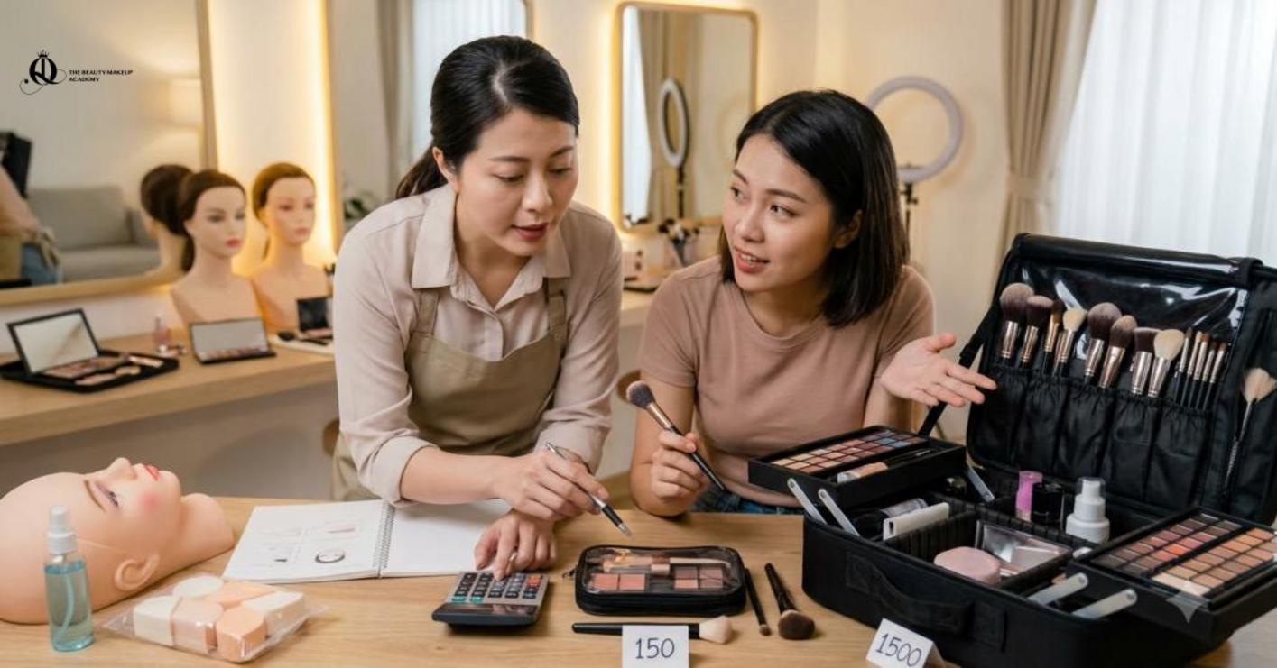 Học nghề makeup cần dự trù học phí, dụng cụ và chi phí thực hành
