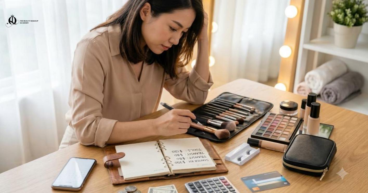 Học nghề makeup cần tính thêm chi phí dụng cụ, mỹ phẩm và thực hành