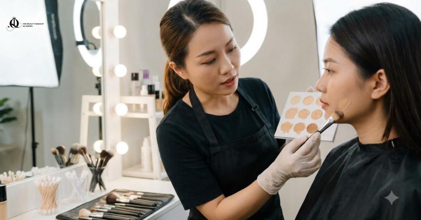Makeup chuyên nghiệp kết hợp kỹ thuật, thẩm mỹ, khả năng xử lý từng gương mặt và quy trình phục vụ bài bản.