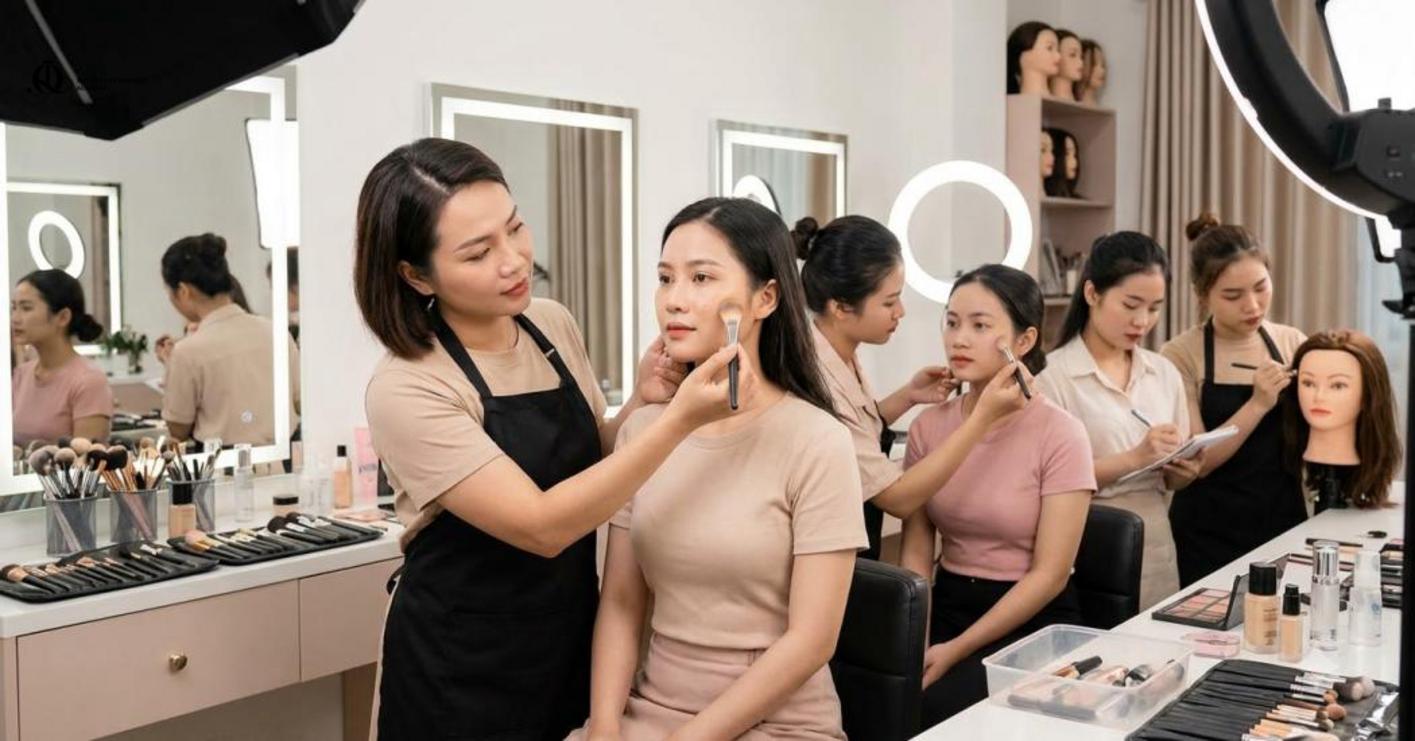 Đào tạo Makeup Artist cần chú trọng kỹ thuật nền, cô dâu, làm tóc và thực hành mẫu thật