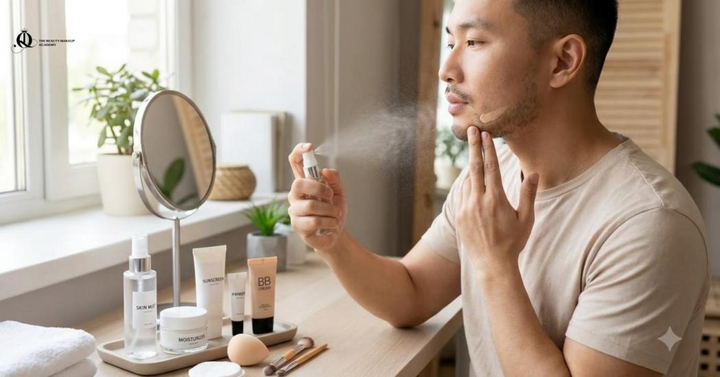 Makeup nam tự nhiên cần chú trọng chuẩn bị da, xác định mức che phủ và sử dụng lớp nền mỏng nhẹ, tiệp màu da. Makeup nam tự nhiên cần chú trọng chuẩn bị da, xác định mức che phủ và sử dụng lớp nền mỏng nhẹ, tiệp màu da.